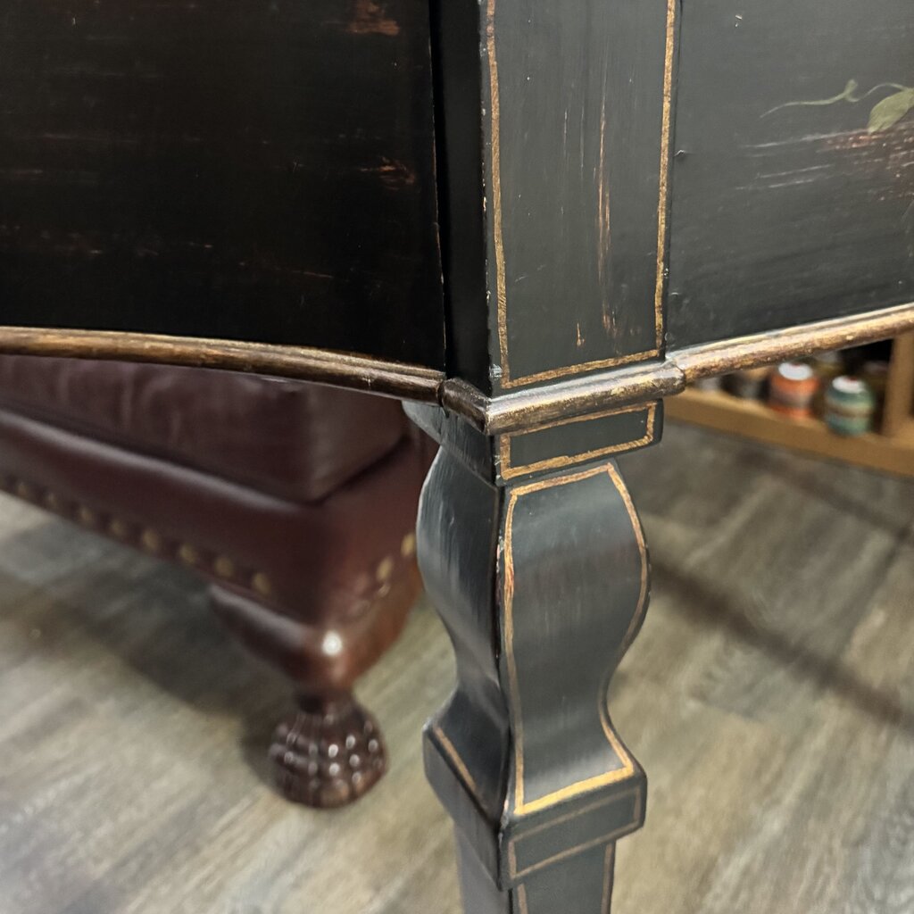 Hand-Painted Tole Style Console Table