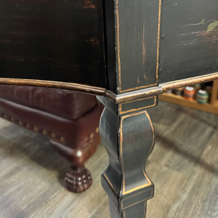 Hand-Painted Tole Style Console Table