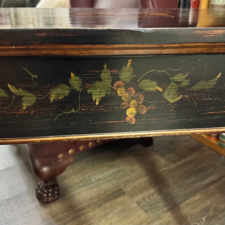 Hand-Painted Tole Style Console Table