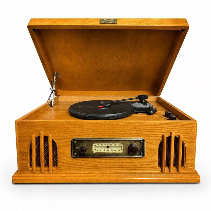 Phonograph in Wooden Case