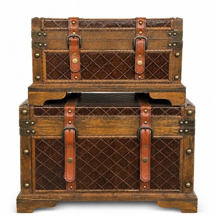 Pair of Stacking Trunks
