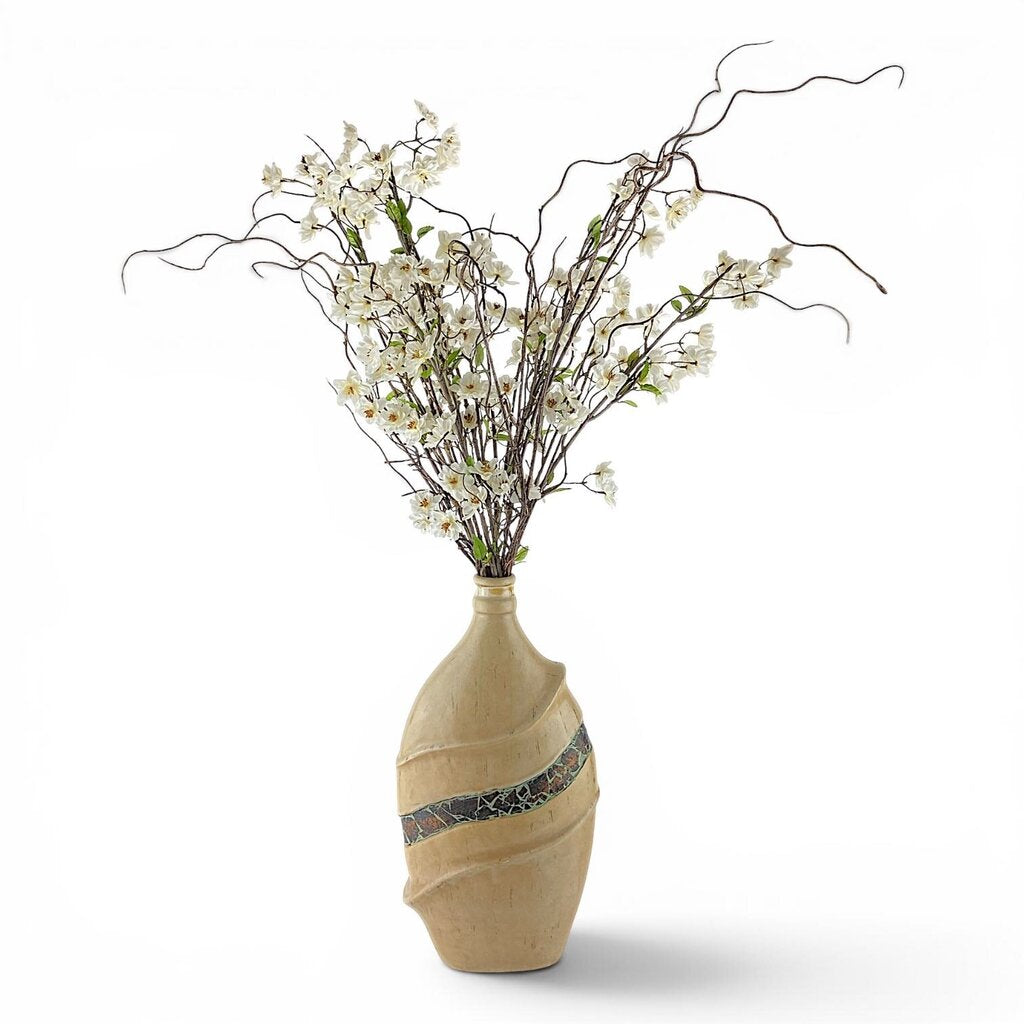 Cherry Blooms Stems in Vase