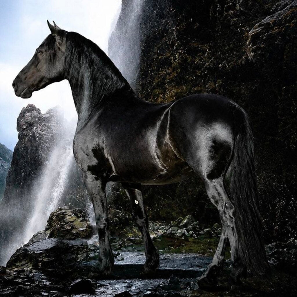 Black Stallion Framed Poster