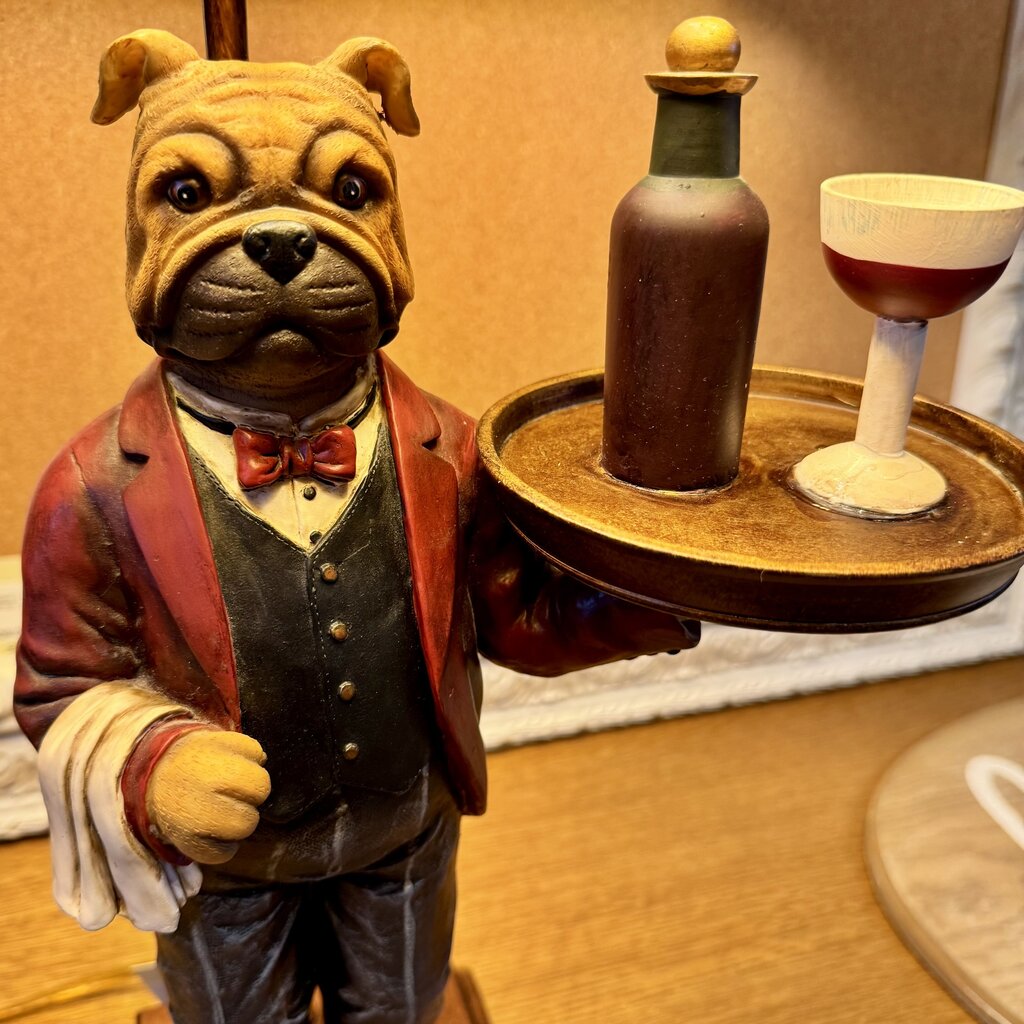 Dog Server / Wine Lamp