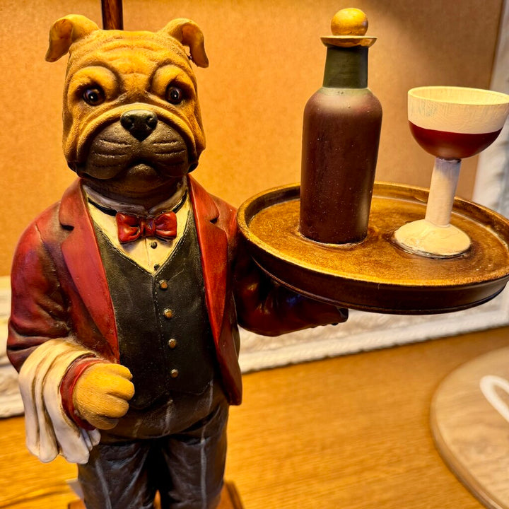 Dog Server / Wine Lamp