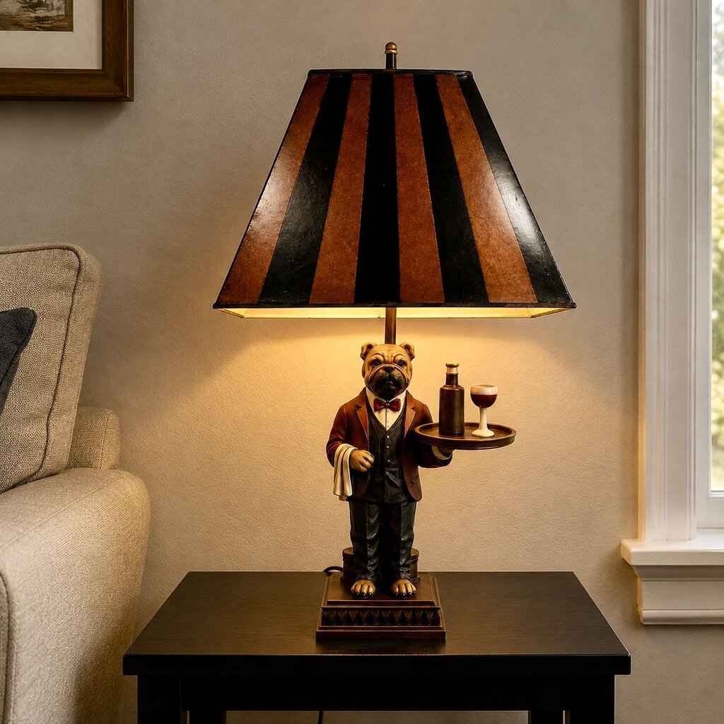 Dog Server / Wine Lamp