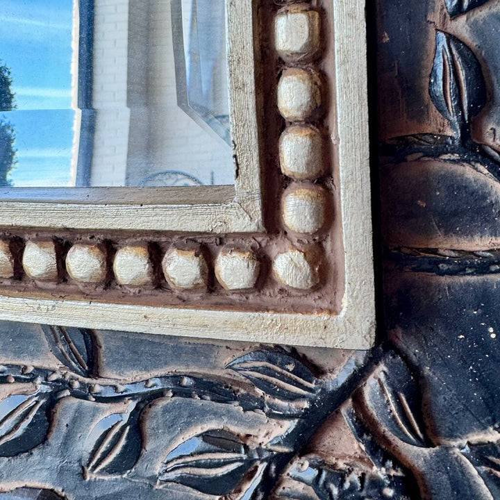 Ornate Embossed Botanical Mirror