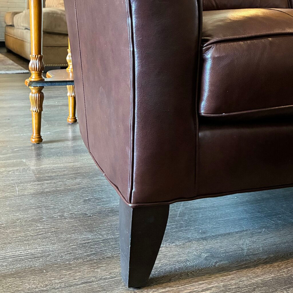 Orig. Price $3,088 - Carlotta Leather Loveseat