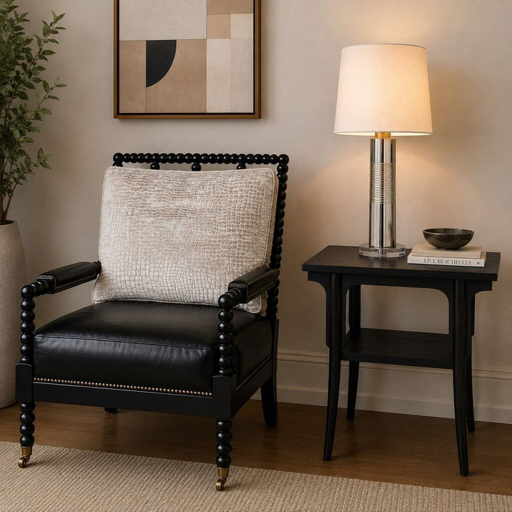 Orig. Price $3,500 - Upholstered Spindle Armchair