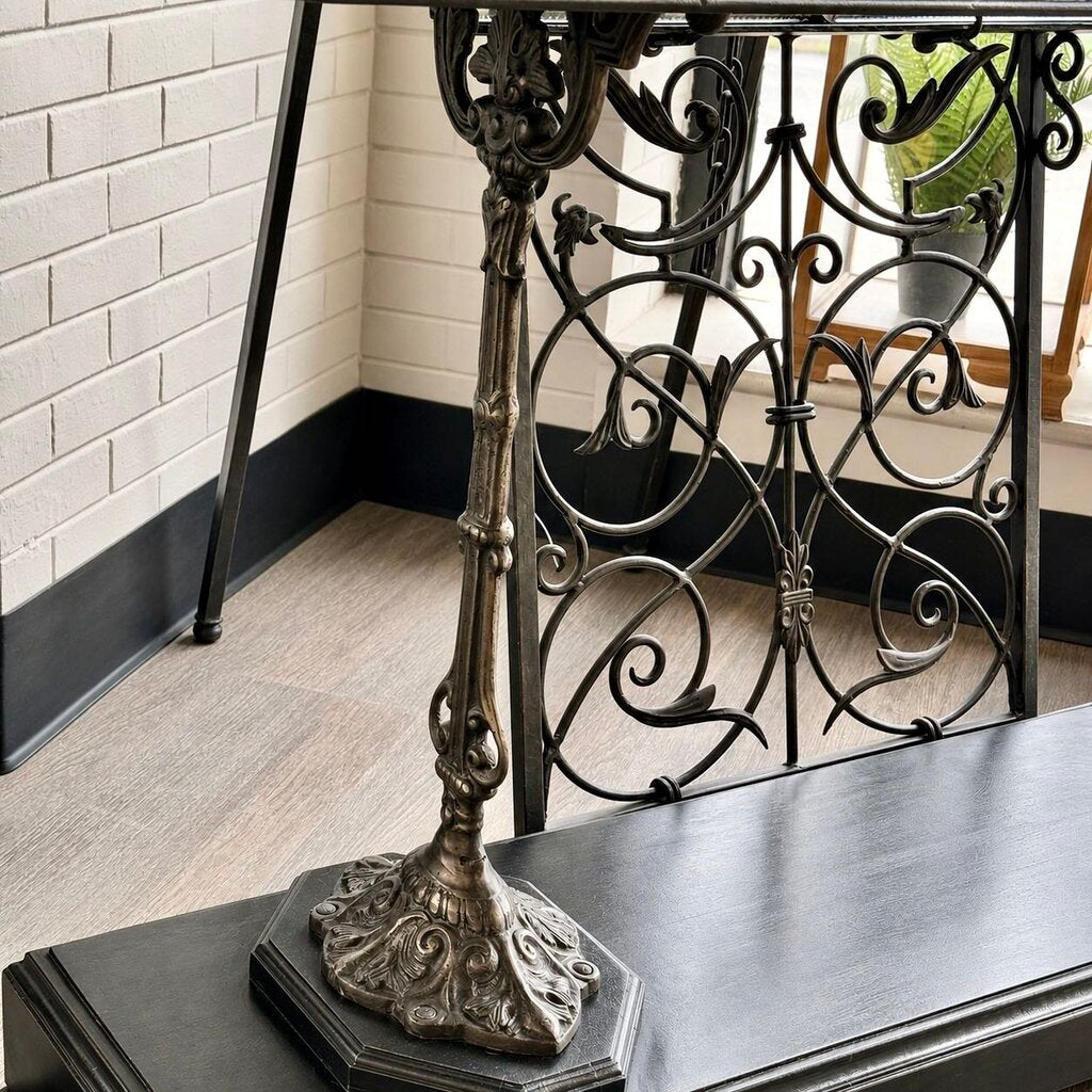 19th Century Zinc & Cast Iron Console Table