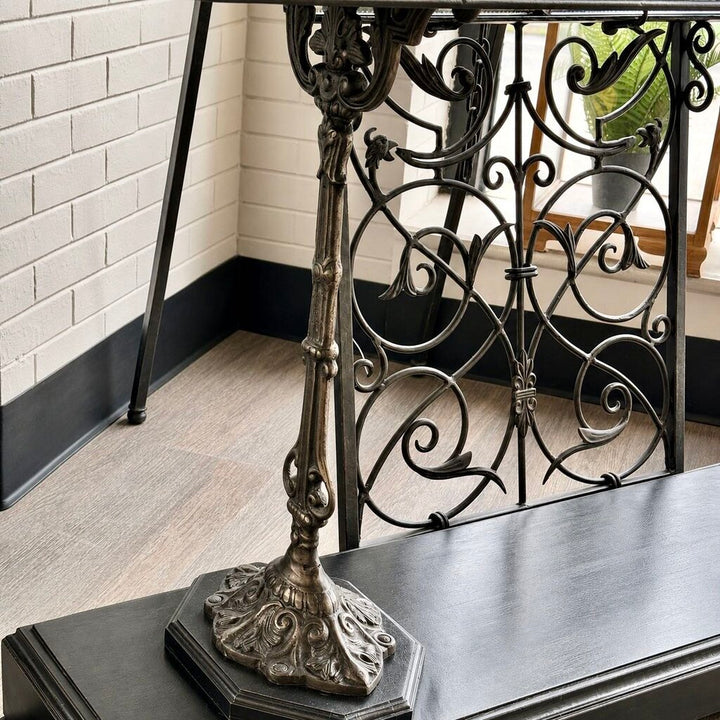 19th Century Zinc & Cast Iron Console Table