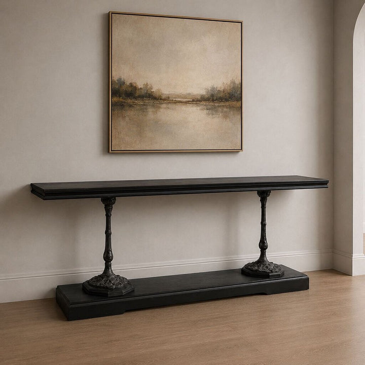 19th Century Zinc & Cast Iron Console Table