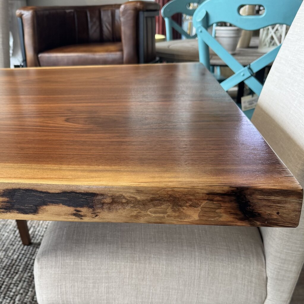Orig. Price $6000 - Live Edge Table with Metal Base