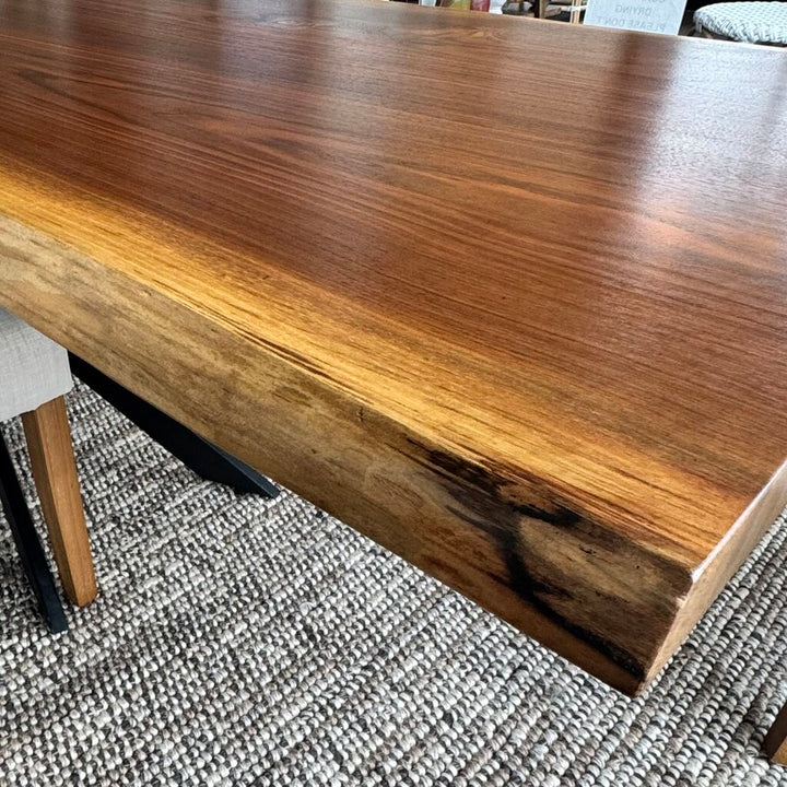 Orig. Price $6000 - Live Edge Table with Metal Base