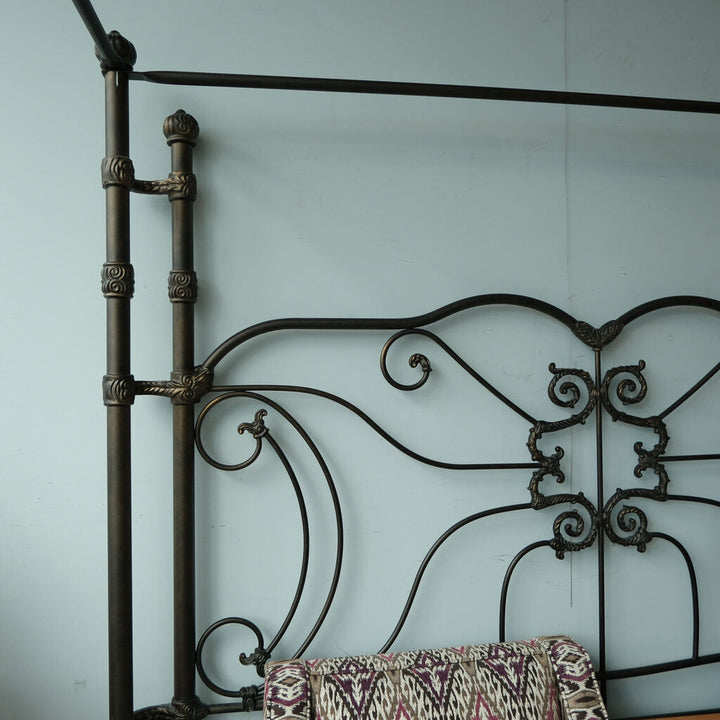 Orig. Price $5000 - Wrought Iron 4 Poster King Bed