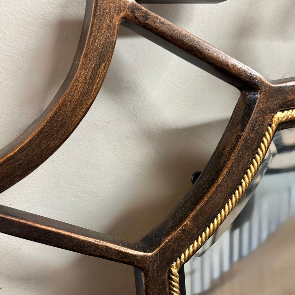 Iron Scroll Beveled Mirror