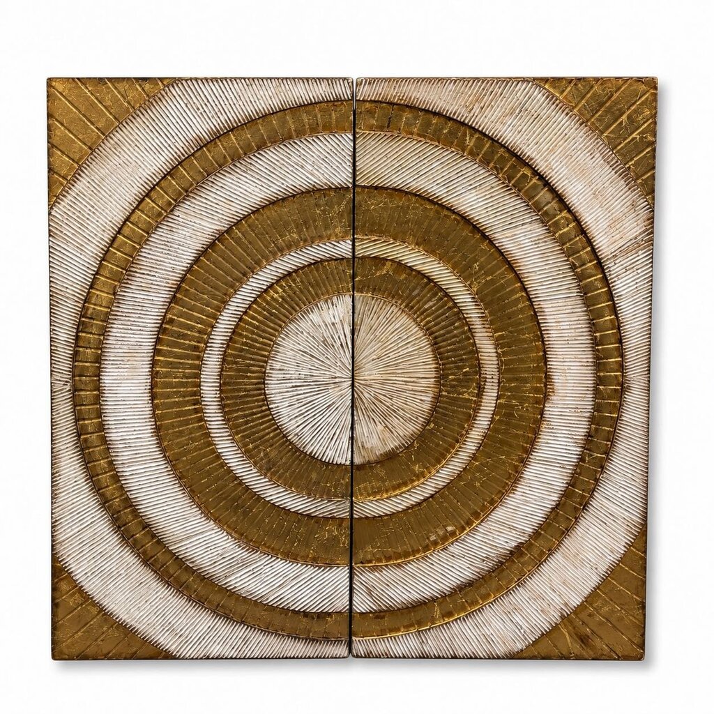 Pair of Metal Wall Panel - Circles