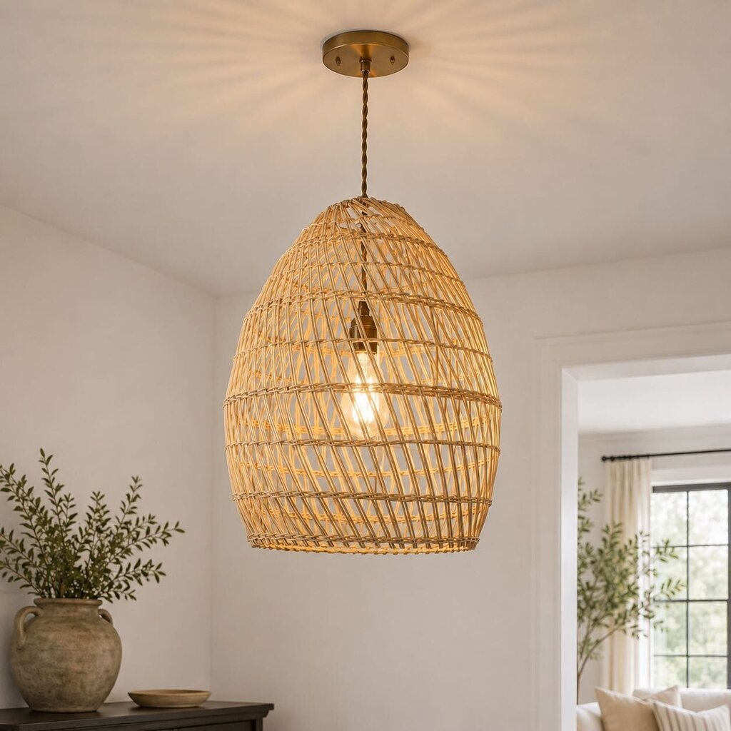 Wicker Hanging Lamp