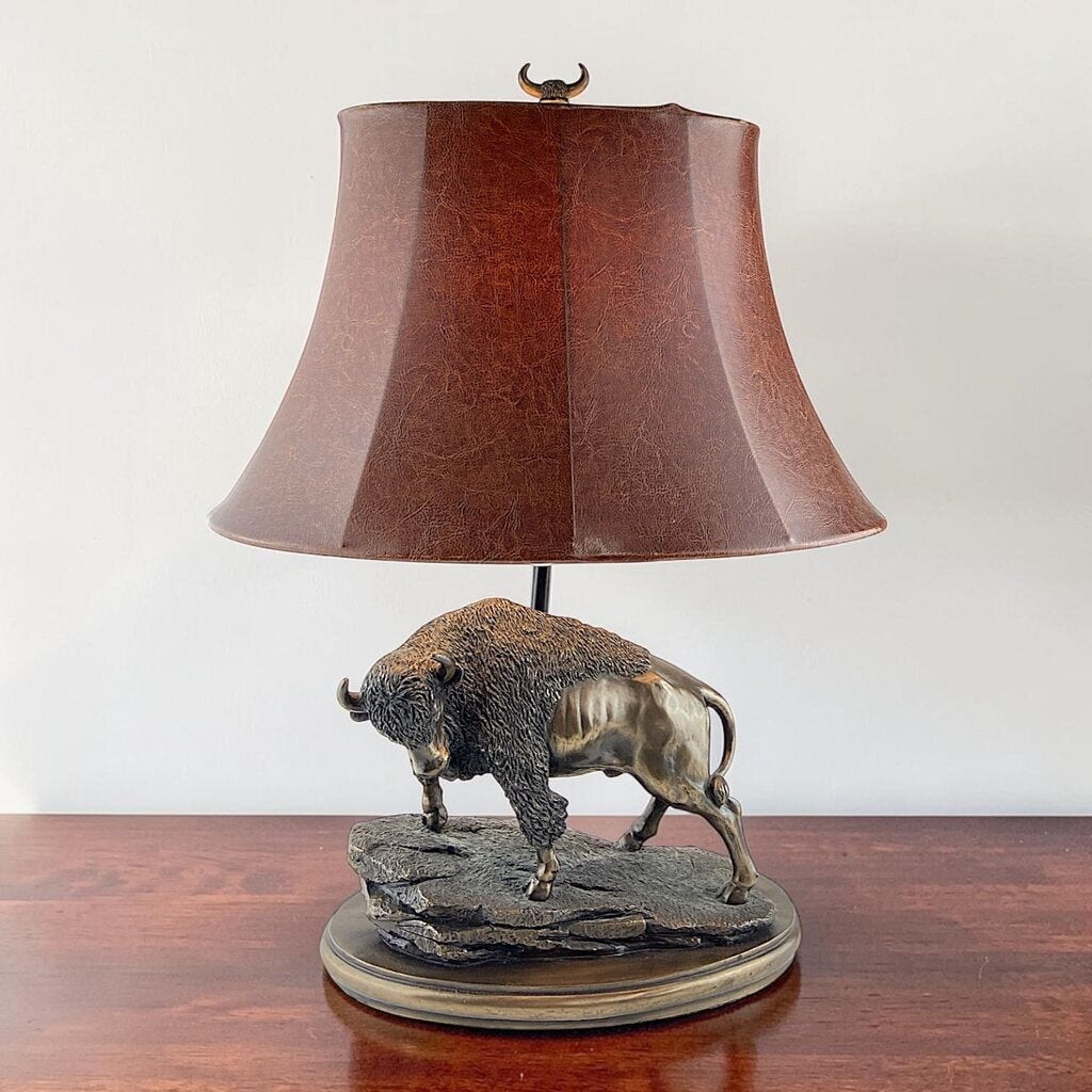 Brass Buffalo Lamp