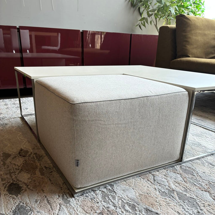 Orig. Price $6,807 - Area Coffee Table w/ Pouf