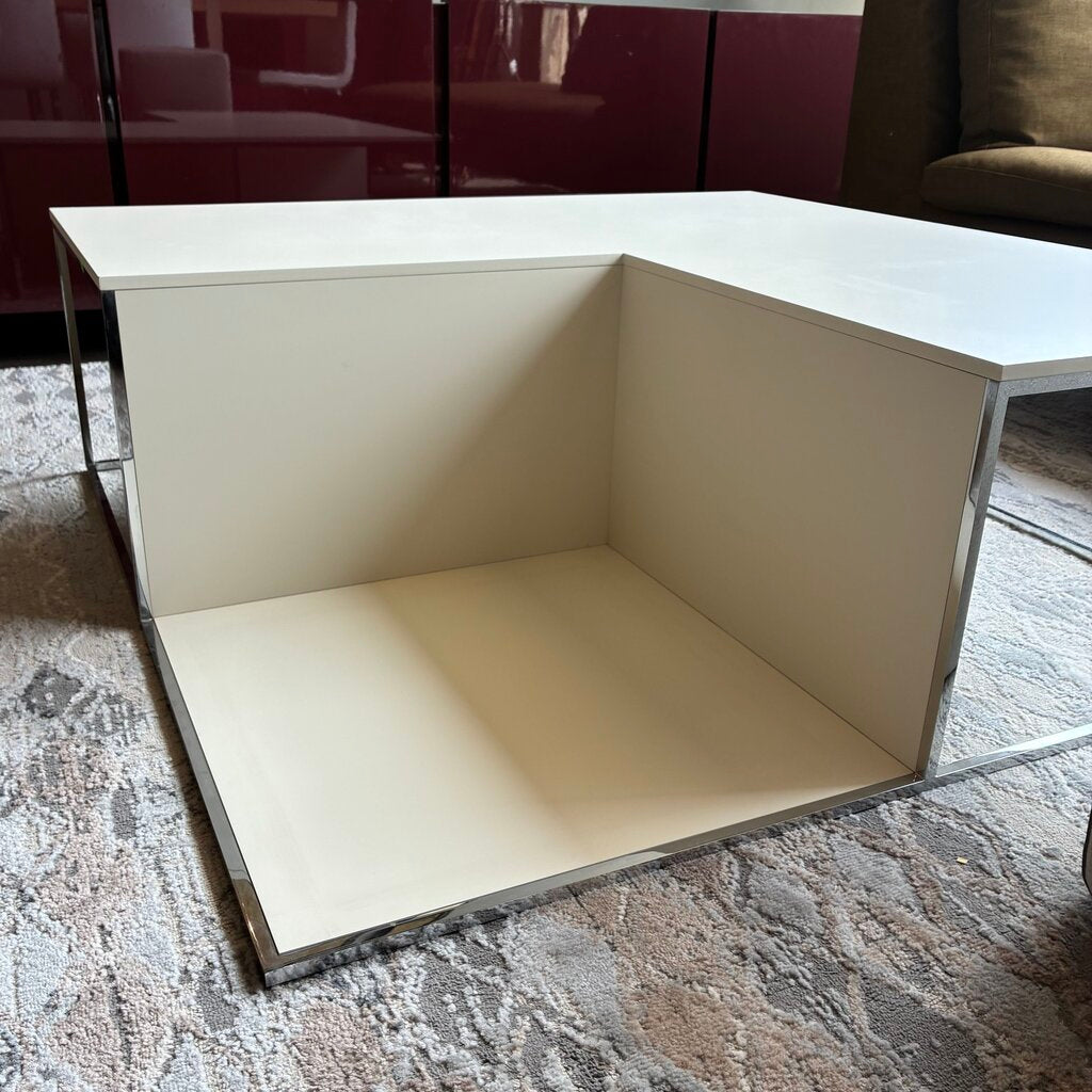 Orig. Price $6,807 - Area Coffee Table w/ Pouf