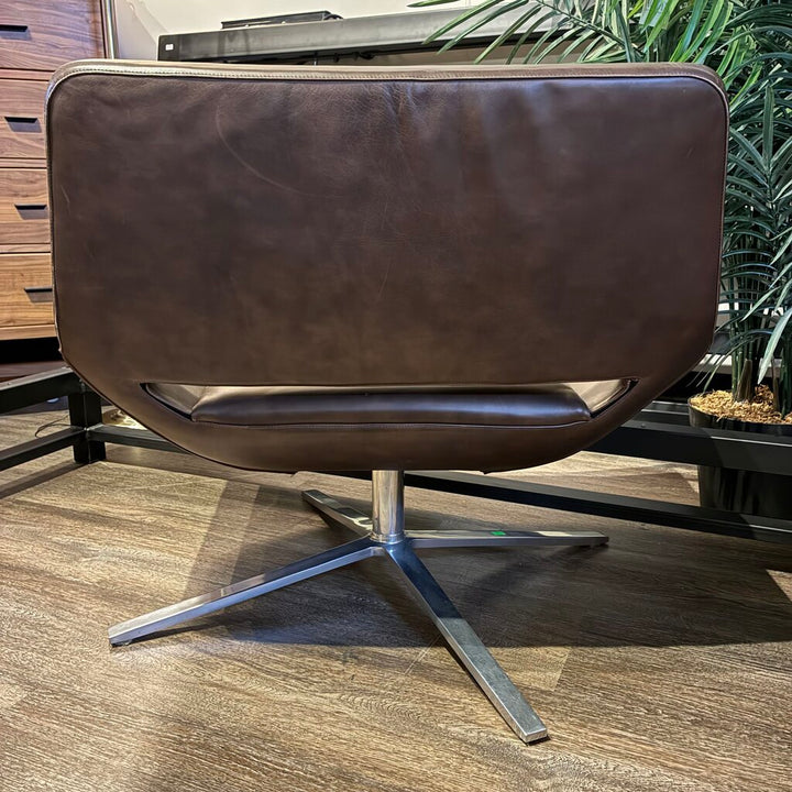 Orig. Price $4,300 - Metropolitan Leather Swivel Chair