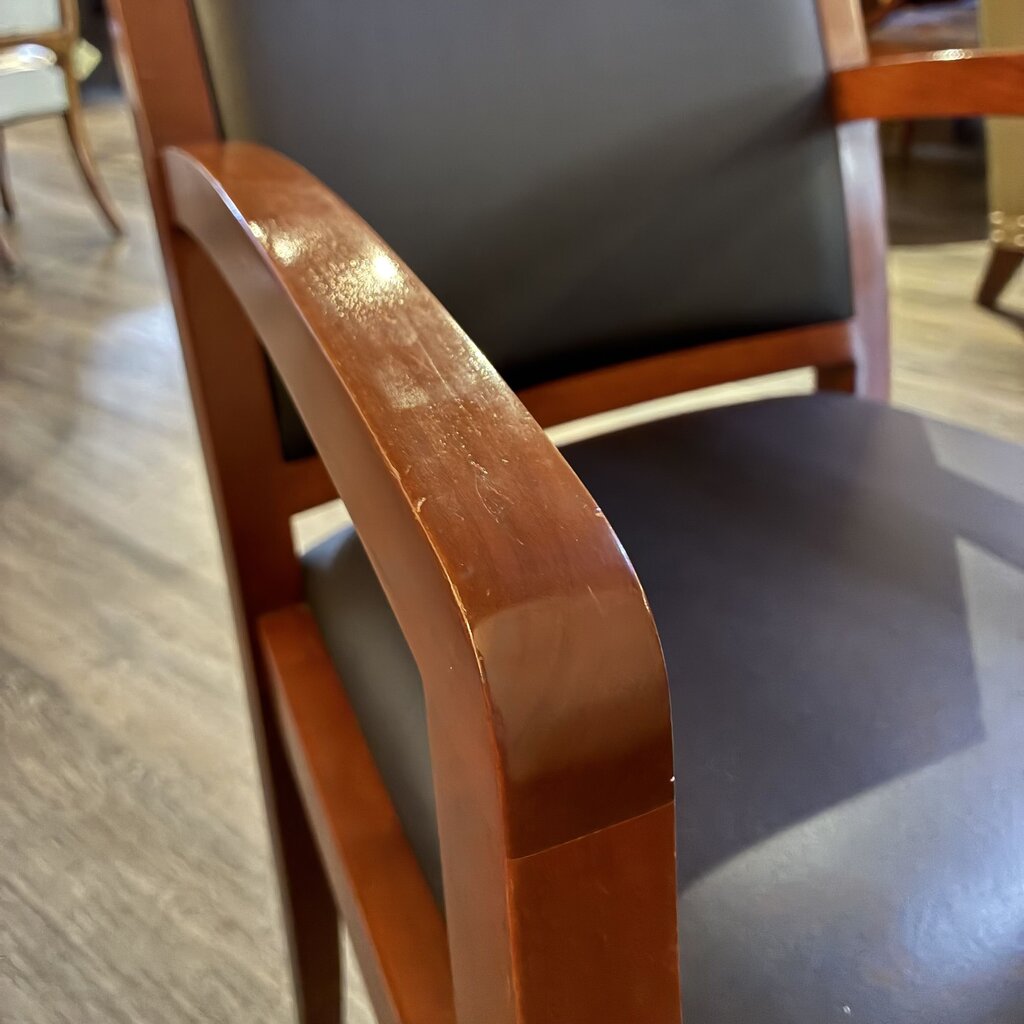 Vegan Leather Accent Chair