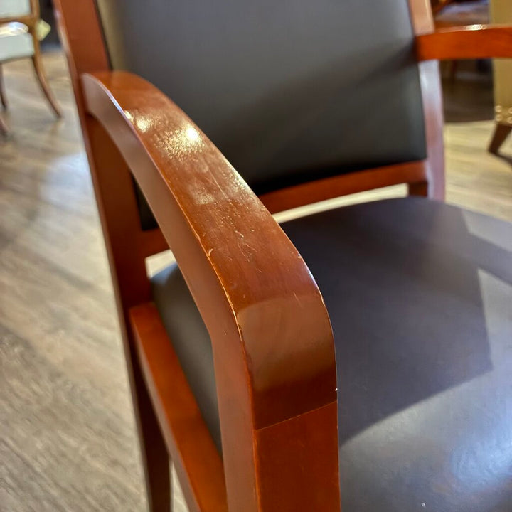 Vegan Leather Accent Chair