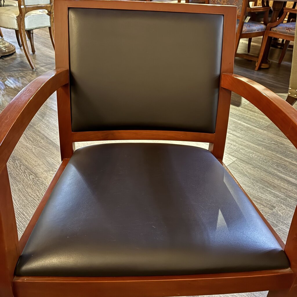 Vegan Leather Accent Chair