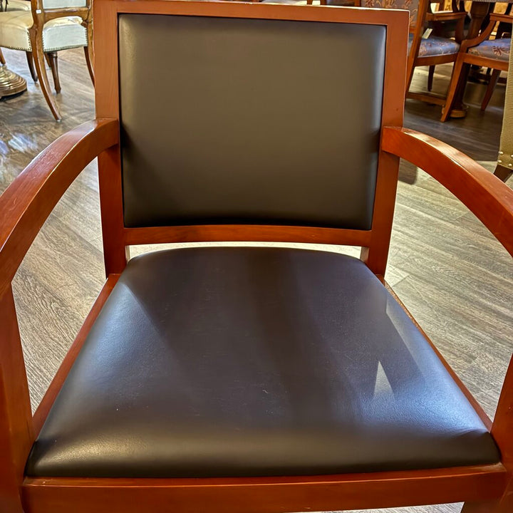Vegan Leather Accent Chair