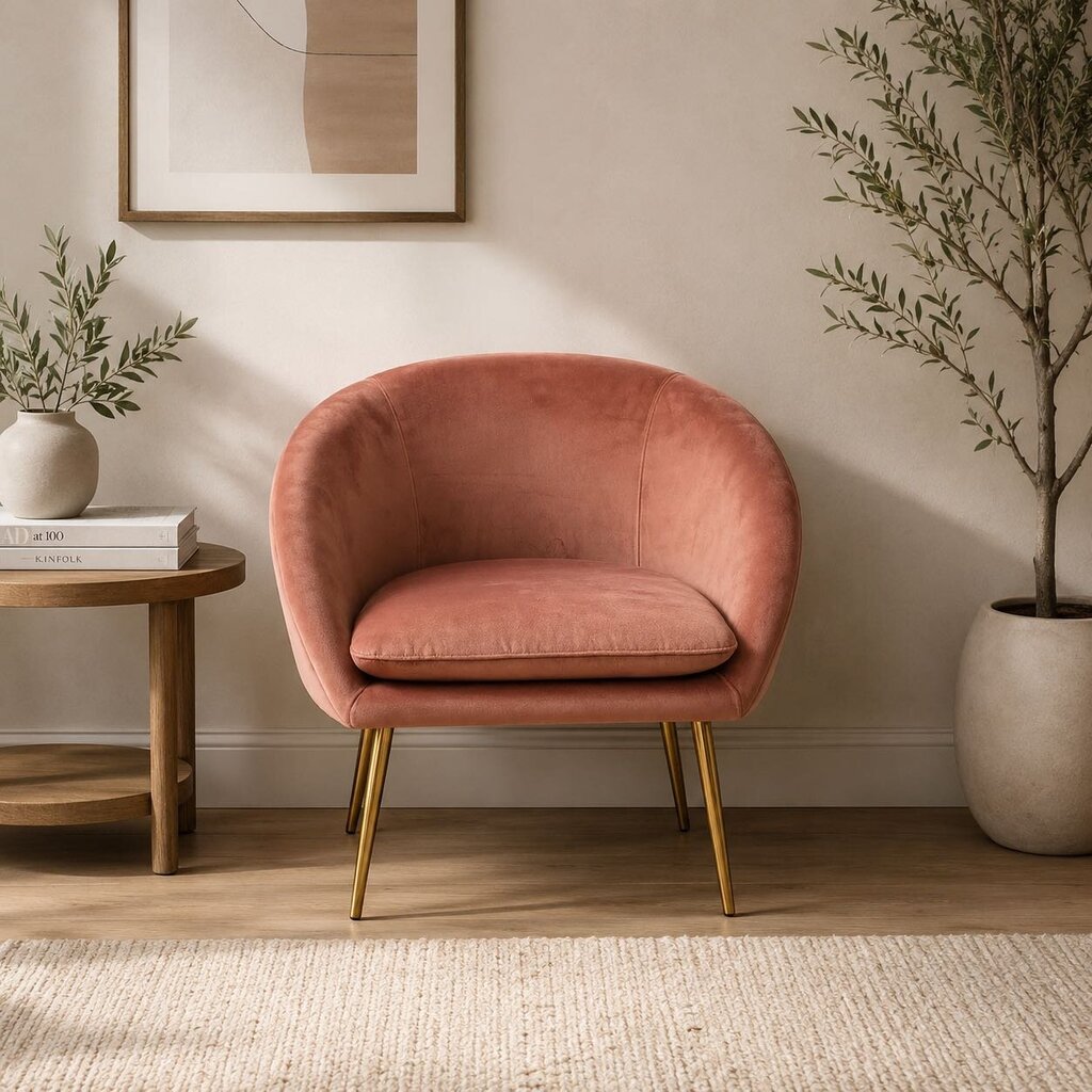 Orig. Price $288 - Lakia Velvet Upholstered Armchair