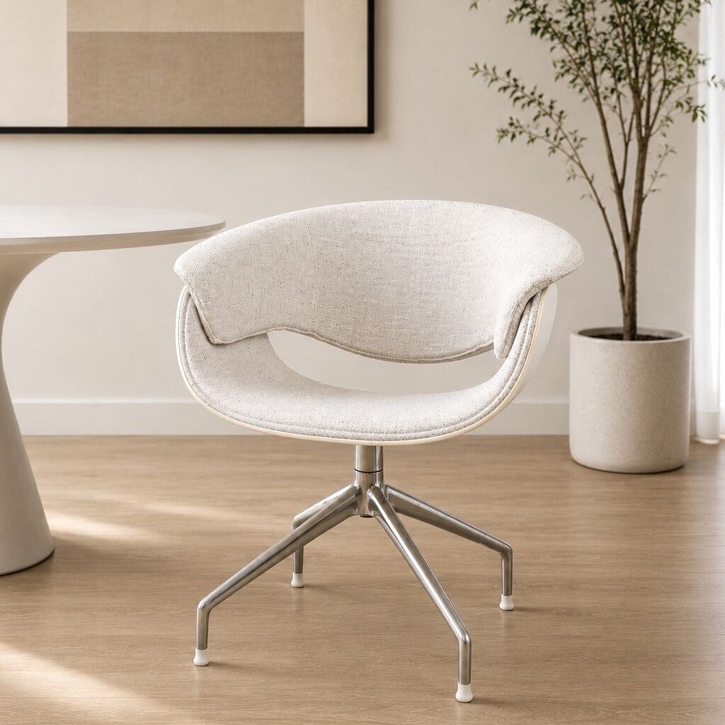 Sina Swivel Dining Arm Chair by Uwe Fischer