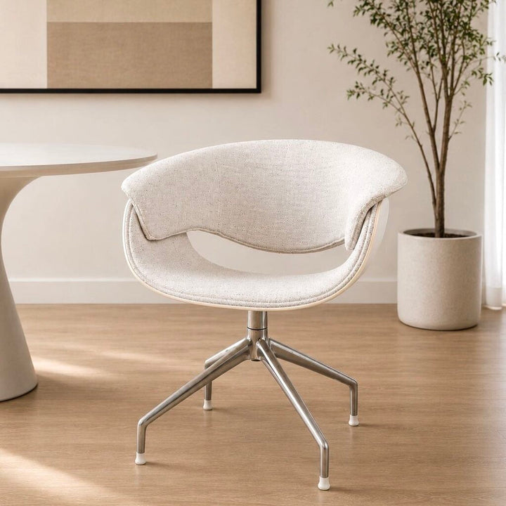Sina Swivel Dining Arm Chair by Uwe Fischer
