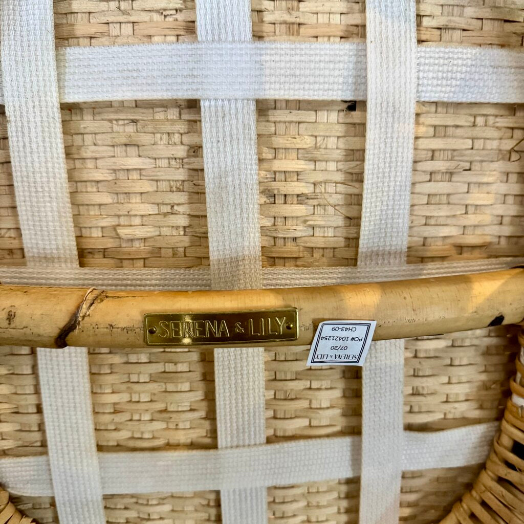 Orig. Price $448 - Sunwashed Riveria Rattan Stool