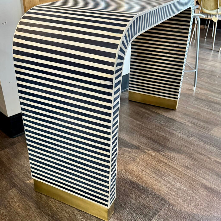 Orig. Price $1300 - Waterfall Inlay Console Table