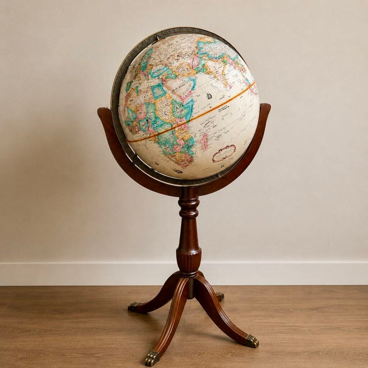Globe in Wooden Stand