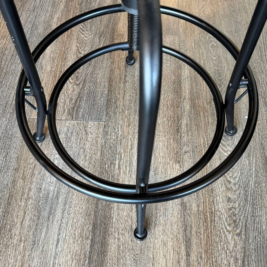 Wooden Industrial Style Stool