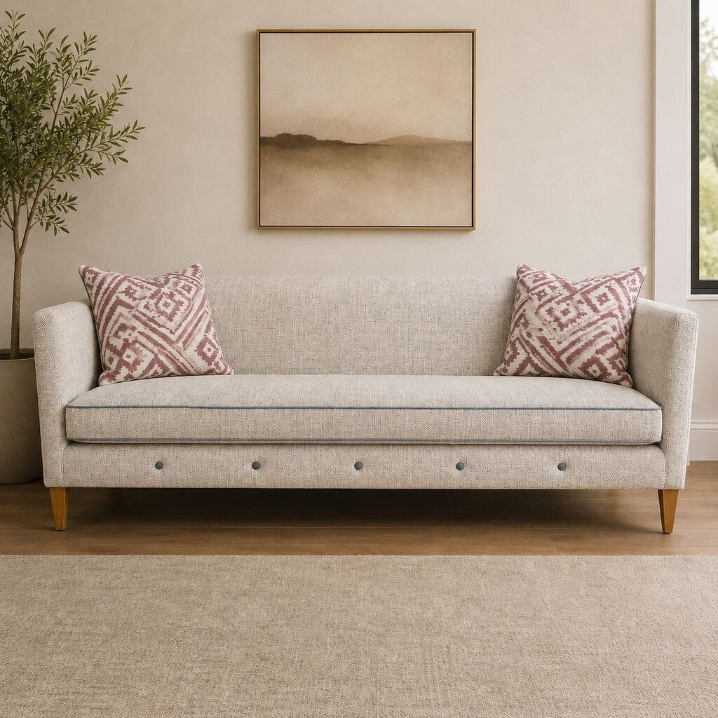 Orig. Price $2600 - Custom Claire Sofa with 2 Accent Pillows