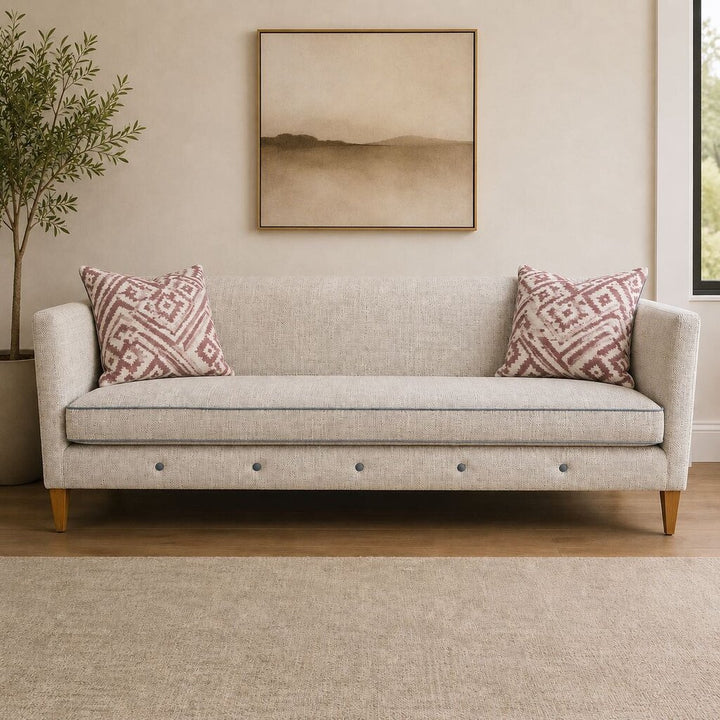 Orig. Price $2600 - Custom Claire Sofa with 2 Accent Pillows
