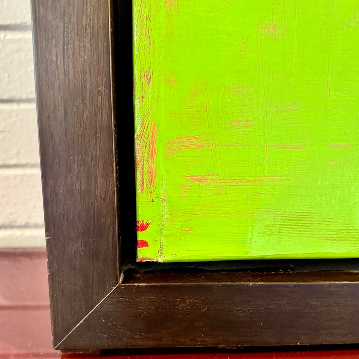 Orig. Price $3000 - “Polka Dot” Framed Enamel on Canvas Artwork