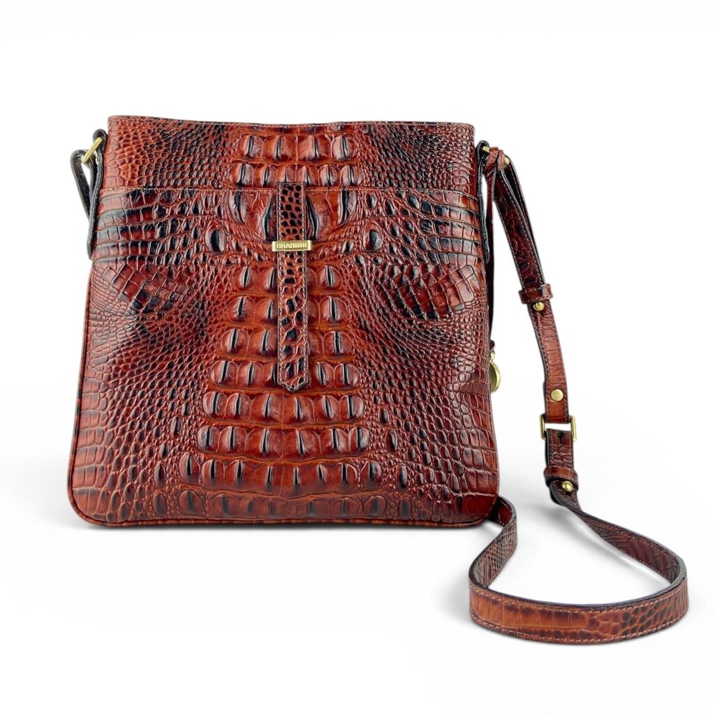 Crock Textured Leather Handbag