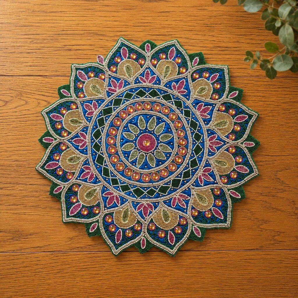 Beaded Rangoli Centerpiece