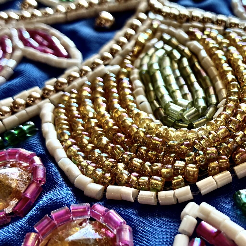 Beaded Rangoli Centerpiece