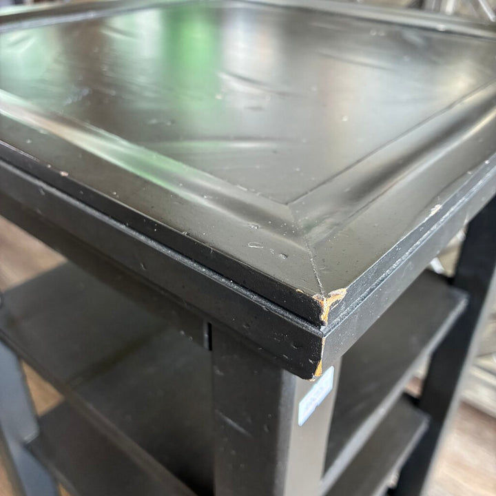 Wooden Accent Table with 3 Shelves