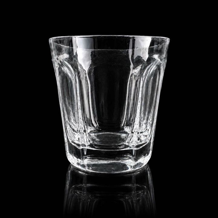 Set of 10 Antique Clear Double Old Fashioned Glasses