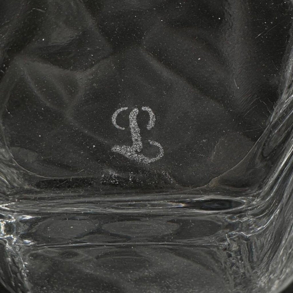 Set of 10 Antique Clear Double Old Fashioned Glasses