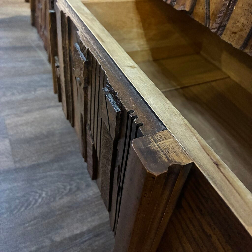 Brutalist Dresser w/ Mirror - Pueblo Collection