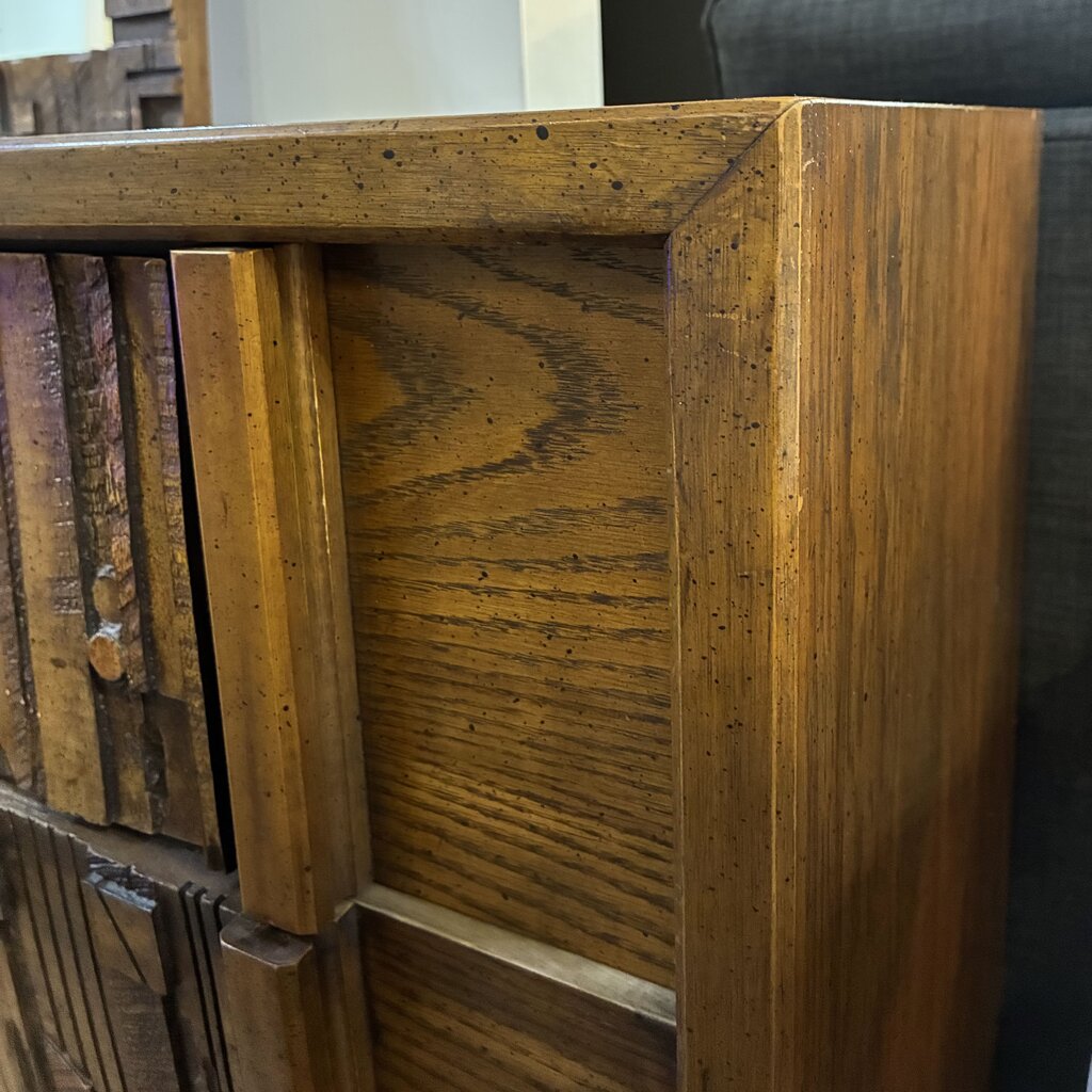 Brutalist Dresser w/ Mirror - Pueblo Collection