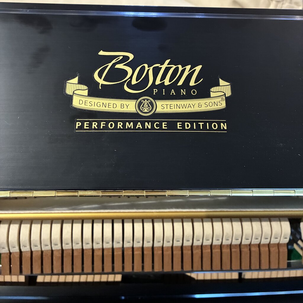 Orig. Price $11,300 - Boston Upright Piano 116E w/ Piano Bench