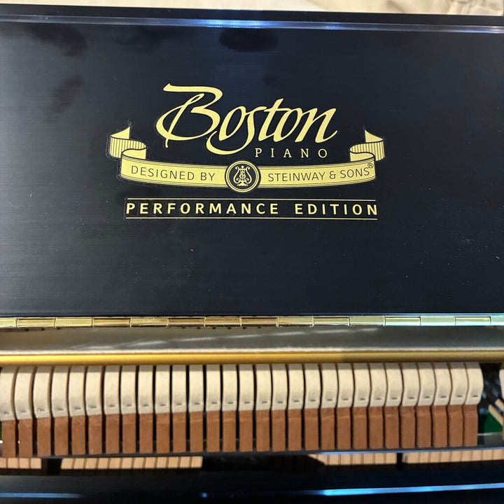Orig. Price $11,300 - Boston Upright Piano 116E w/ Piano Bench